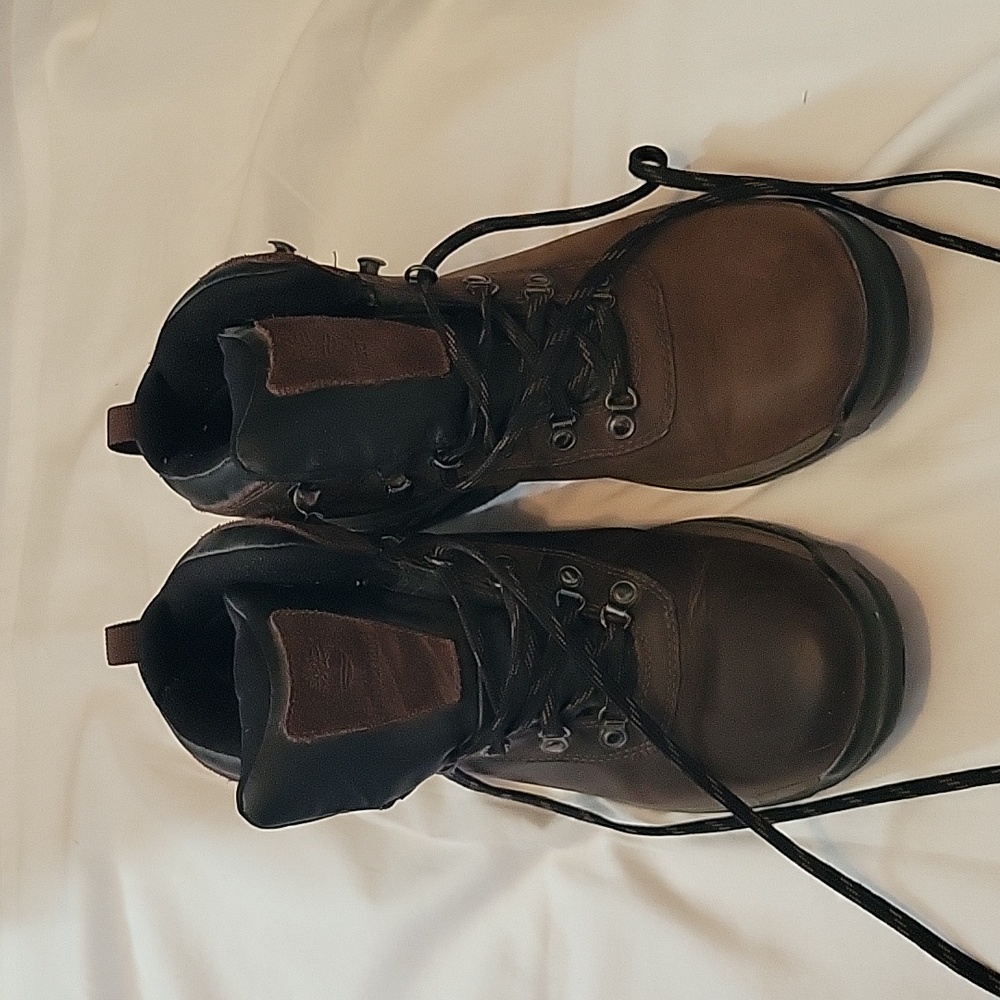 Timberland Brown Leather Hiking Boots Men size 10M